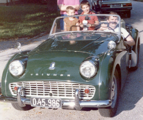 1987, als ich mit meinem Lieblings-Oldy in Steyr unterwegs war.