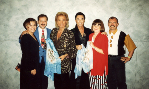 1994, als wir Siegfried und Roy in Las Vegas besuchten.